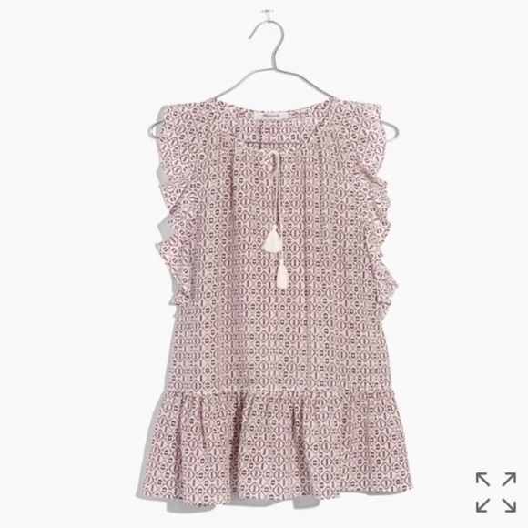 MADEWELL Lily Ruffle Silk Blouse - Picture 4 of 7